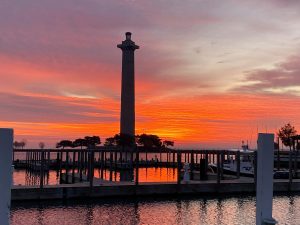 Put in Bay Monument in Sunrise