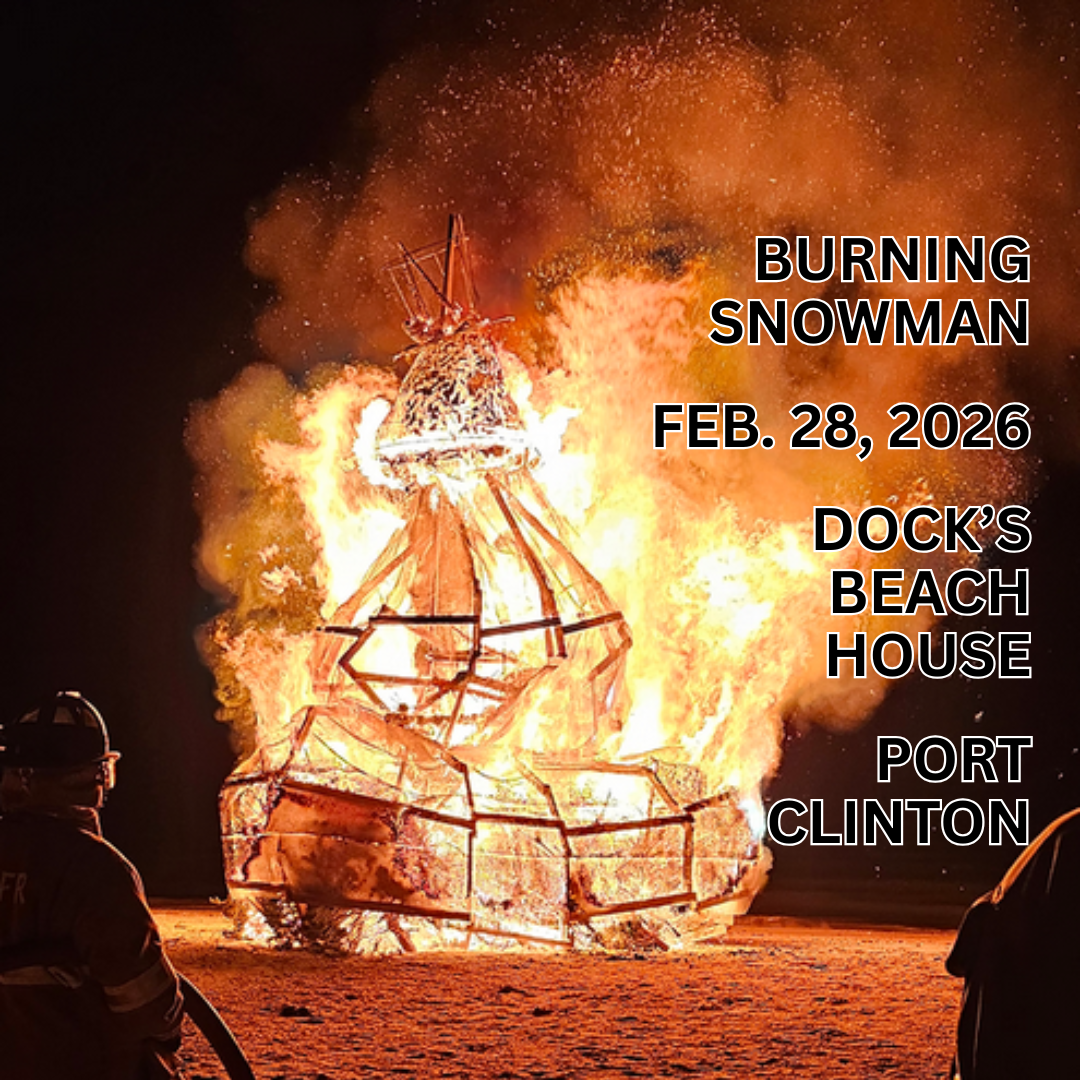 Burning Snowman - Put In Bay and Port Clinton Ohio charity event