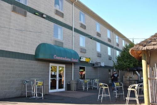 The Commodore Resort, with exterior signage for the attached Subway.